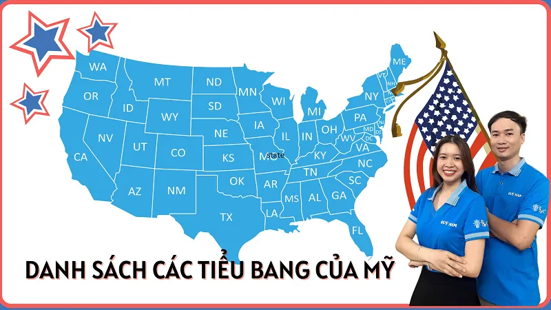 các tiểu bang của mỹ