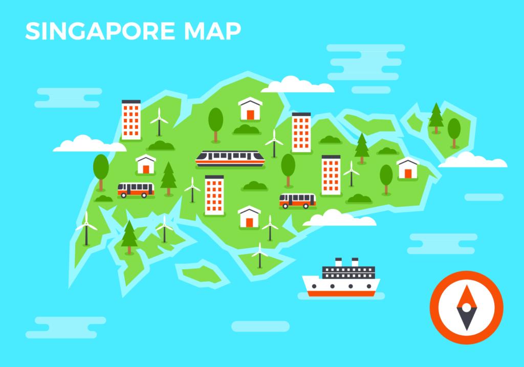 singapore map