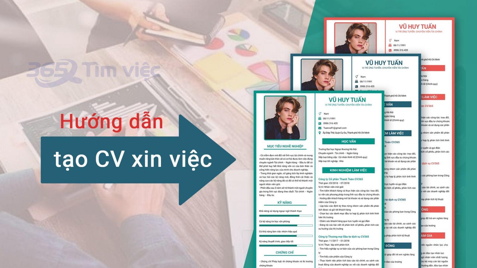 Những ưu điểm khi tạo CV bằng apps CV365