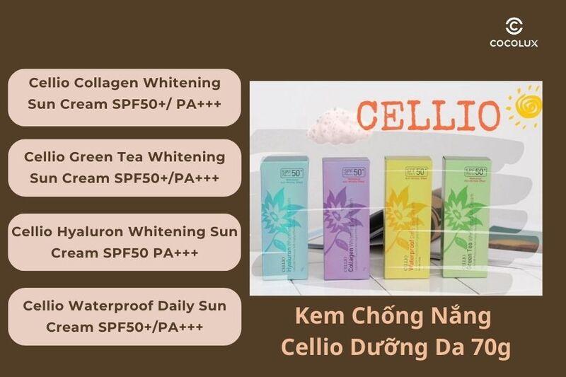 Kem Chống Nắng Cellio Dưỡng Da