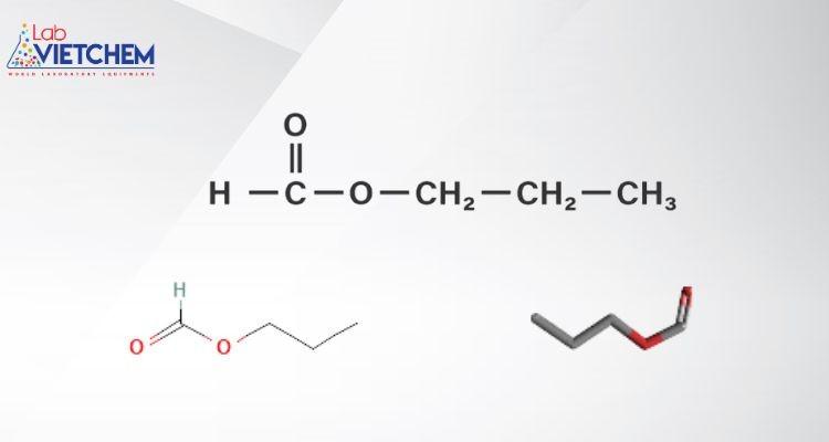 Công thức cấu tạo Propyl fomat 