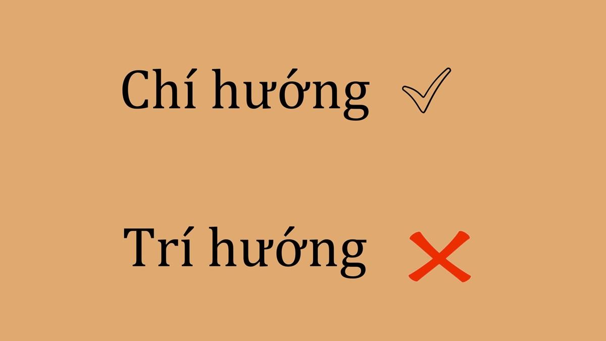 chí hướng hay trí hướng