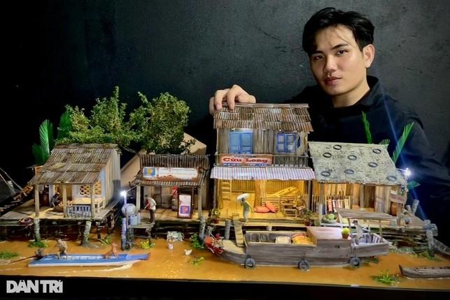 Chàng trai miền Tây làm nhà mô hình bê được trên tay, giá chục triệu đồng ảnh 1