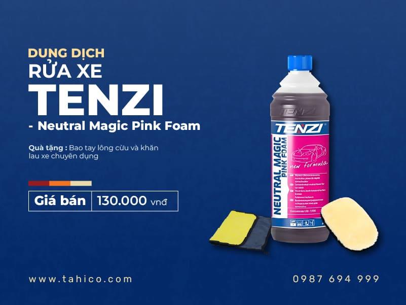 Dung dịch rửa xe Tenzi - Neutral Magic Pink Foam