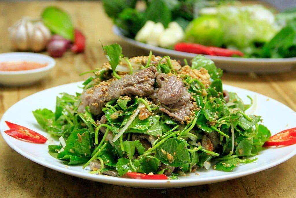 Cách làm món rau càng cua trộn thịt bò thanh mát cho ngày hè