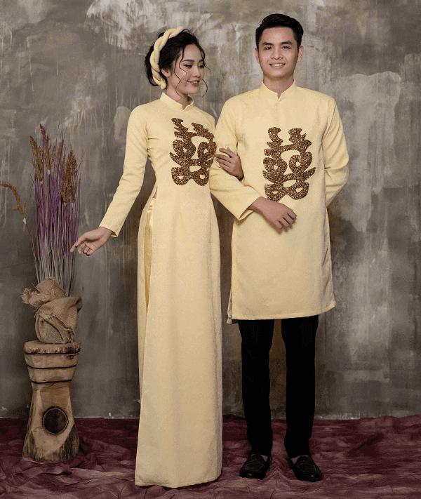 4 lý do nên lựa chọn áo dài cưới màu vàng cho ngày trọng đại