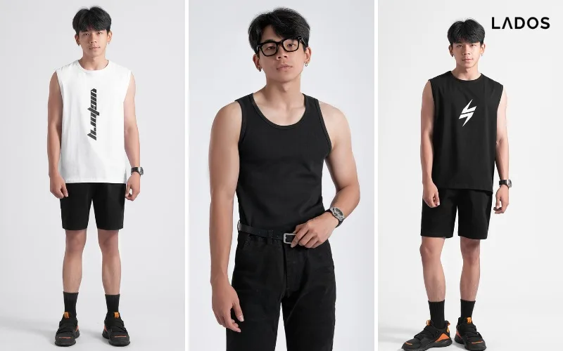 Cách phối áo ba lỗ với áo sơ mi nam siêu COOL ngầu