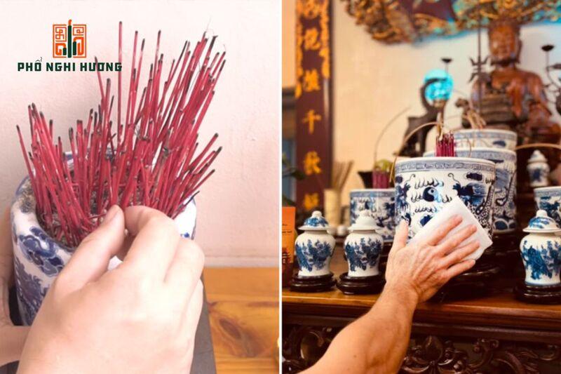 Cách dọn chân nhang cuối năm chuẩn, không bị phạm phong thủy
