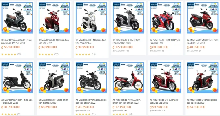 Giá Honda CBR150R Mới Nhất Hôm Nay Tháng 01/2025 Mới Nhất tại Head Hoàng Việt