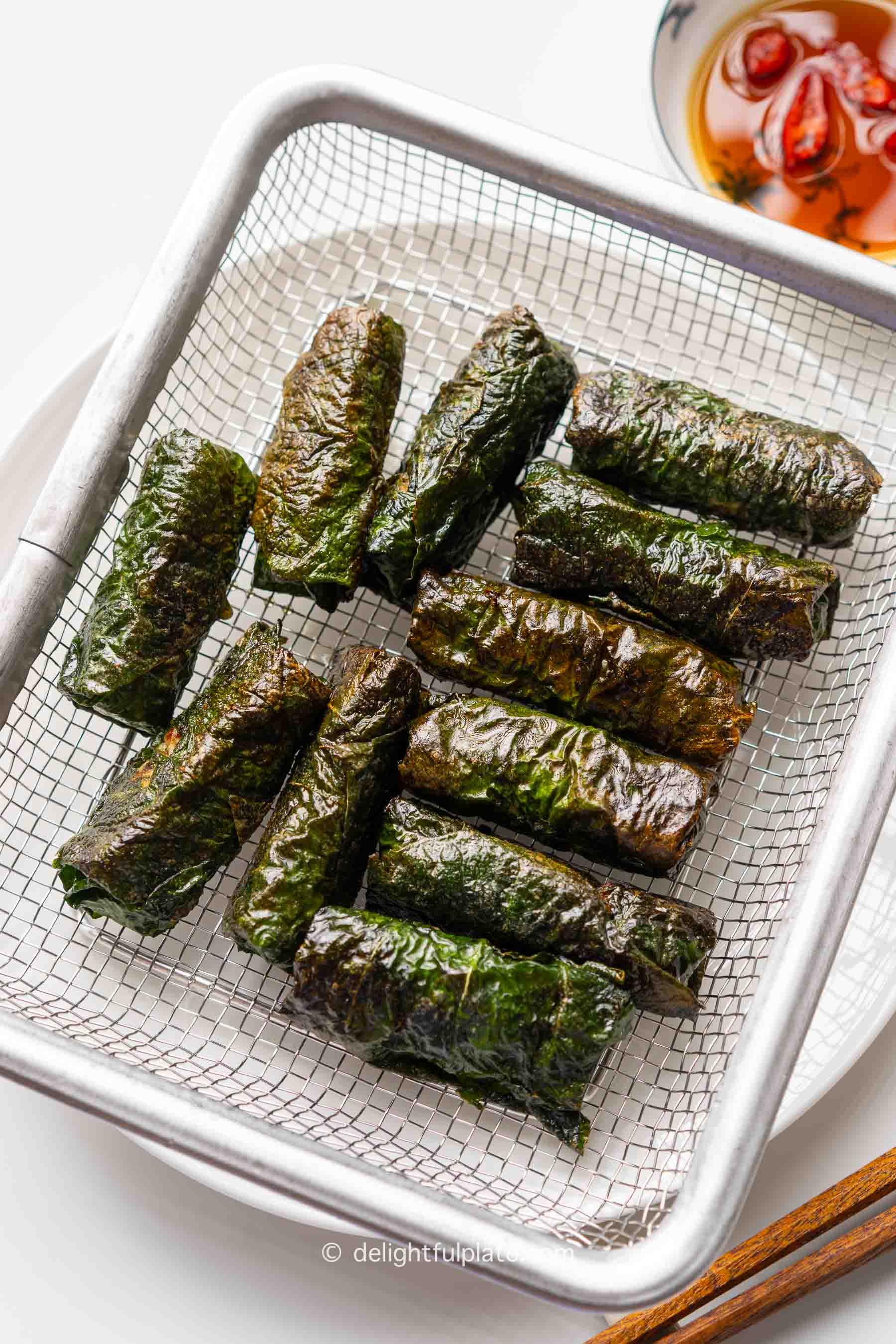 Vietnamese Pork Rolls in Wild Betel Leaves (Chả Lá Lốt)