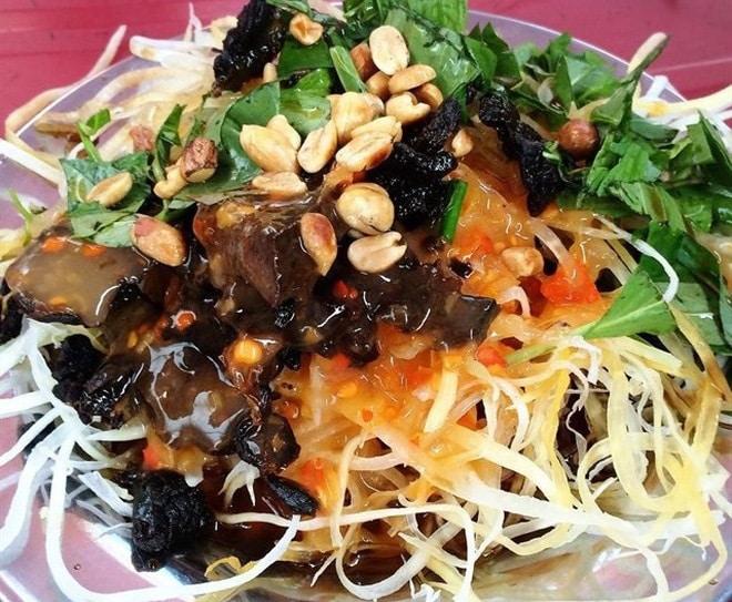 Cách làm khô bò đen ngon “nhứt vách” ăn kèm gỏi đu đủ thơm ngon
