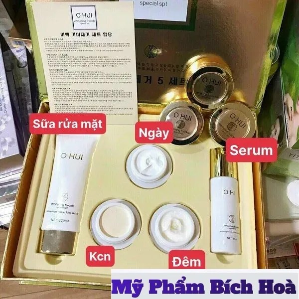 BỘ MỸ PHẨM OHUI 5IN1 TRỊ NÁM, TÀN NHANG CAO CẤP HÀN QUỐC