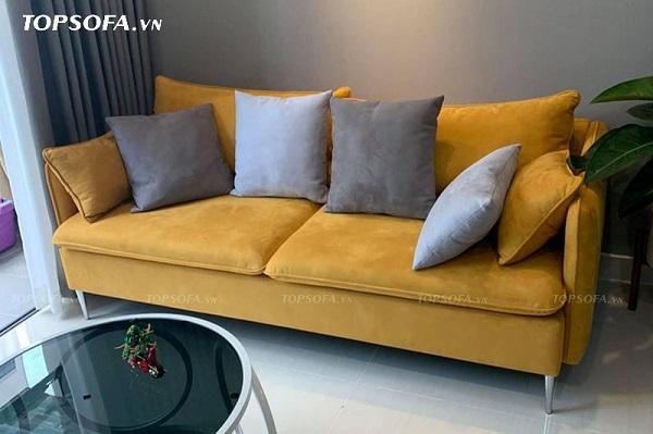 Top 13+ Mẫu Sofa Văng màu Vàng, Vàng bò Trẻ trung Hiện đại 2021