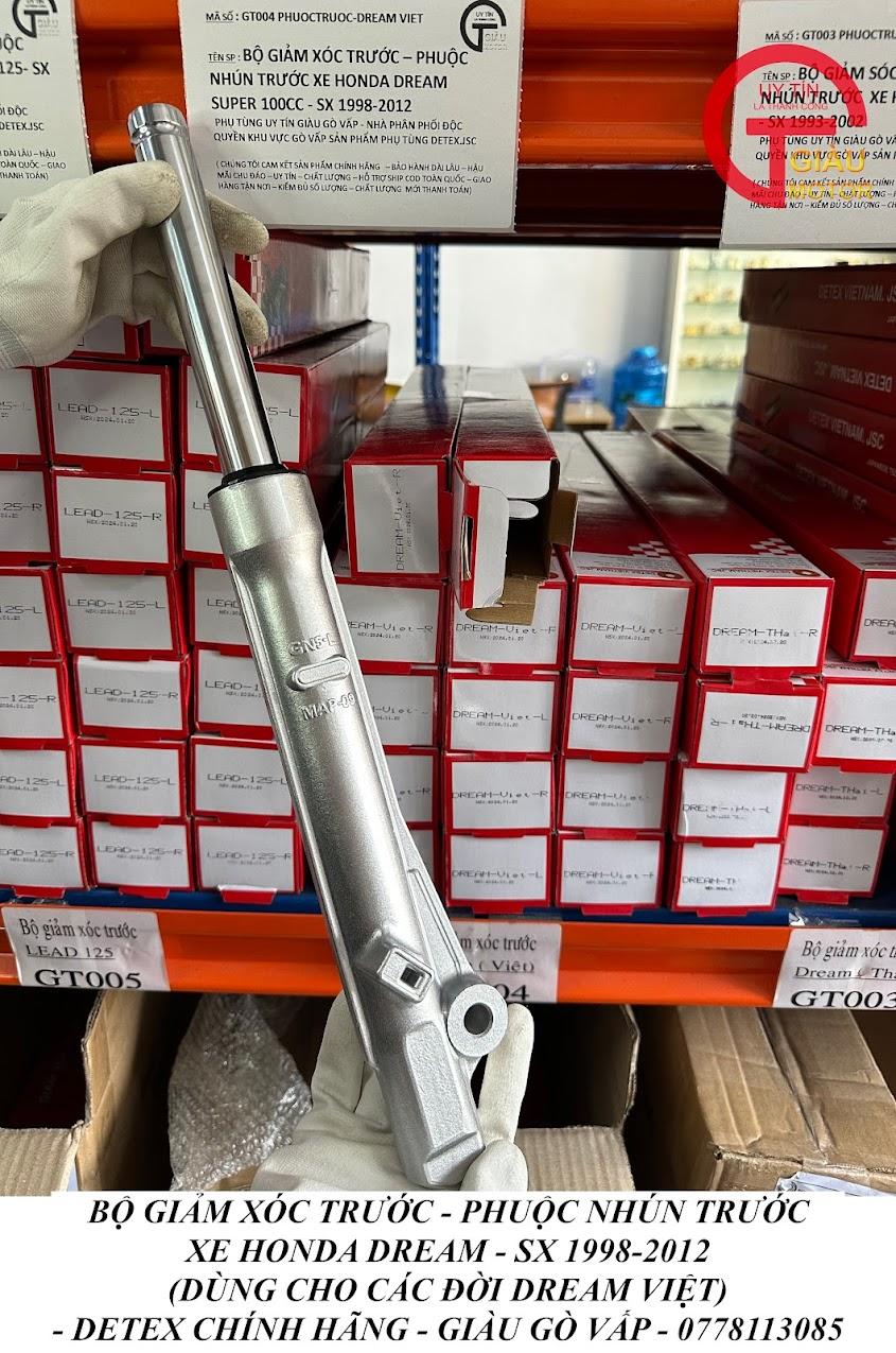 Phuộc Giảm Xóc Trước Xe Honda Dream Việt Hàng Detex.JSC Chính Hãng Tại Phụ Tùng Uy Tín Giàu Gò Vấp