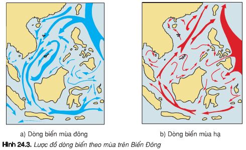 Giải Tập bản đồ Địa lí 8 Bài 24: Vùng biển Việt Nam